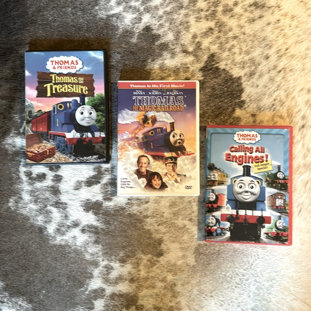 3 Thomas & Friends DVDs